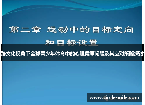 跨文化视角下全球青少年体育中的心理健康问题及其应对策略探讨 跨文化视角下全球青少年体育中的心理健康问题及其应对策略探讨